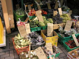 白石青果店の野菜・果物